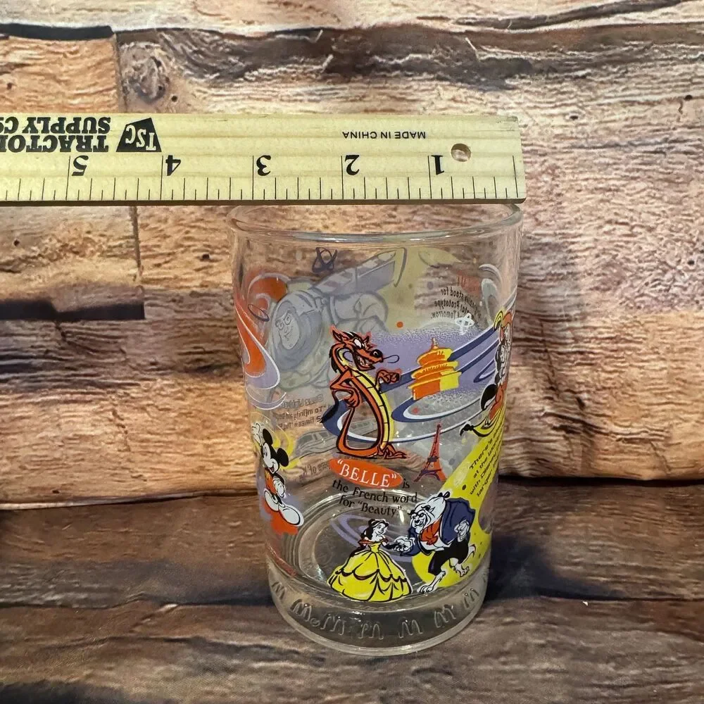 Vintage 2000 McDonald's Disney Epcot World Showcase Glass Buzz Lightyear Mickey